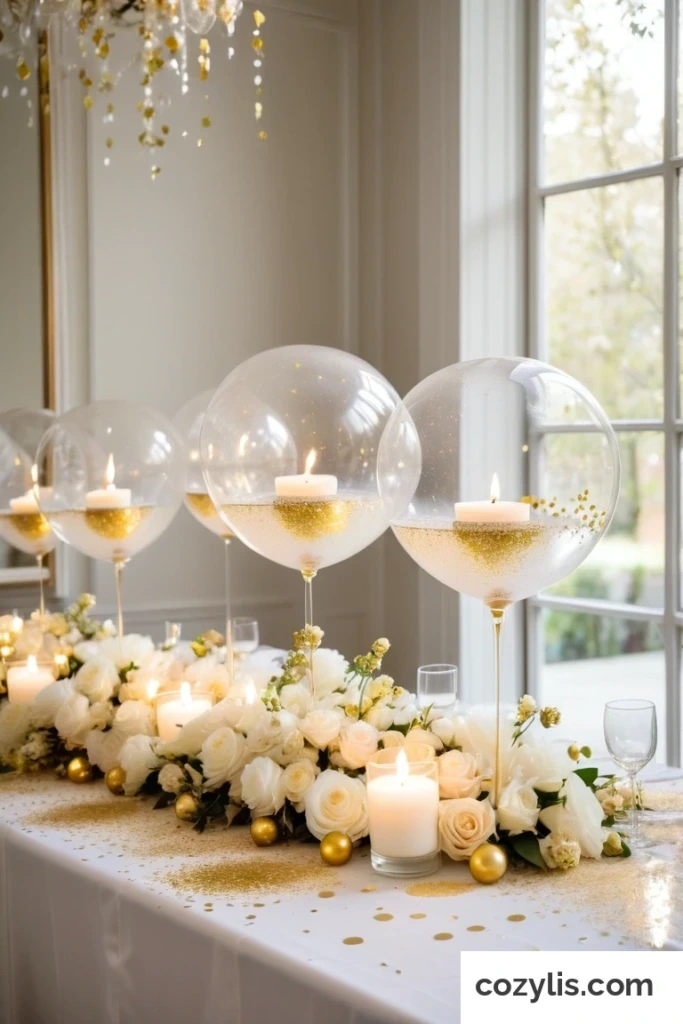 Confetti Balloons - 30 Party Table Decorations Ideas