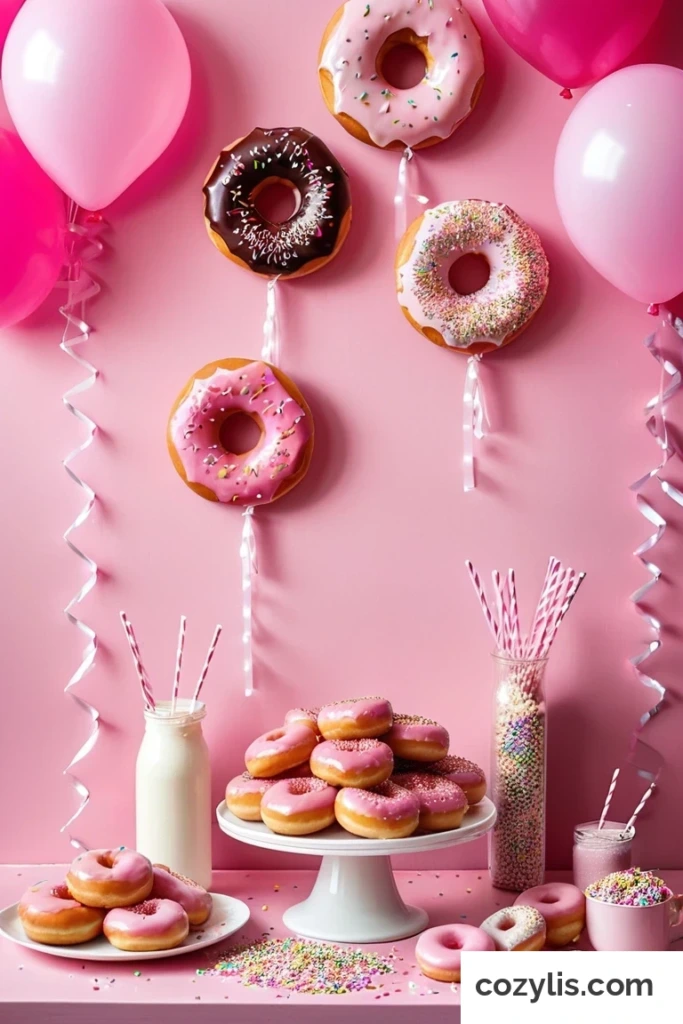 Donut Bar - 30 Party Table Decorations Ideas