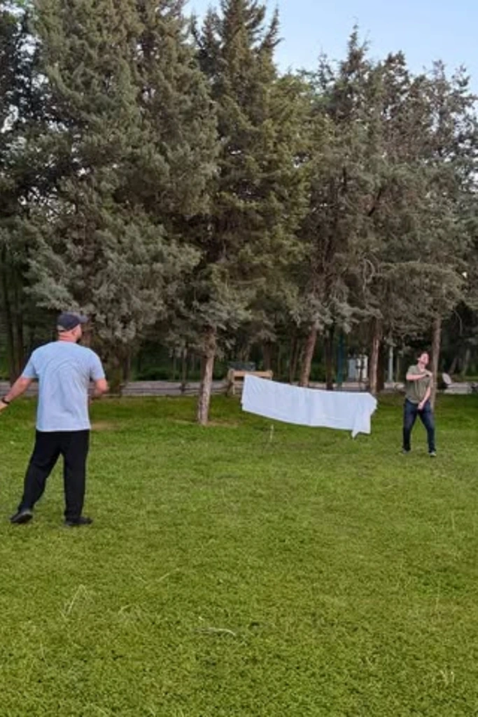 Picnic Badminton Match