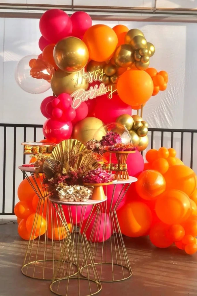 Golden Dessert Wall