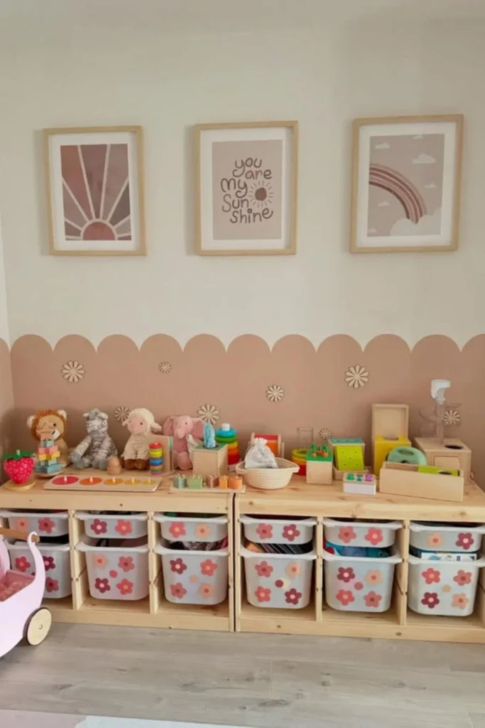 Floral Bin Wall