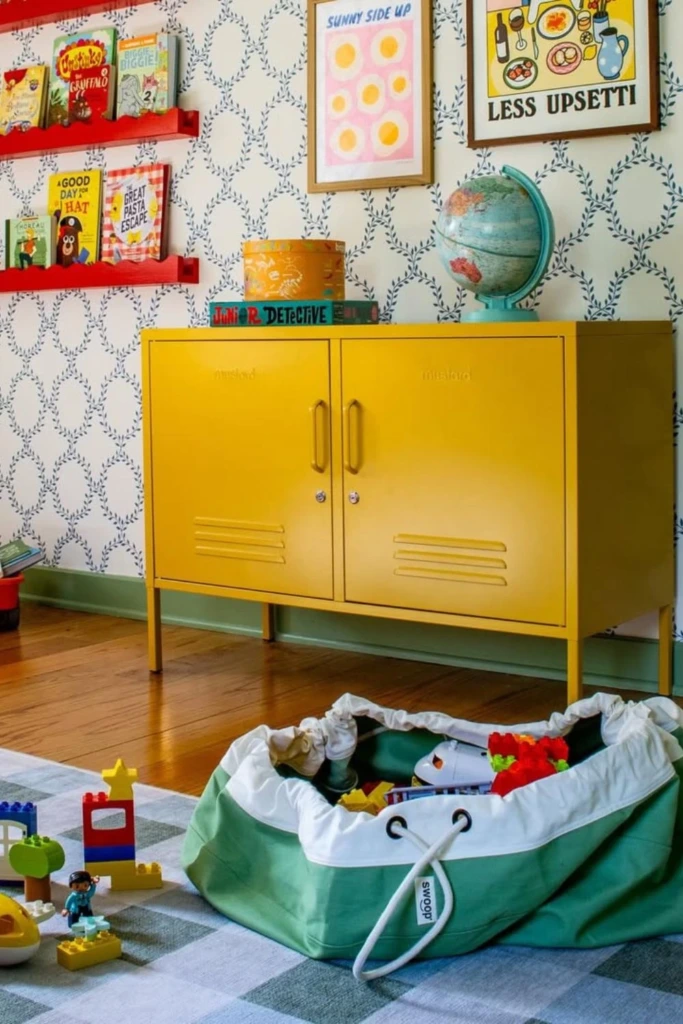 Yellow Locker Cabinet