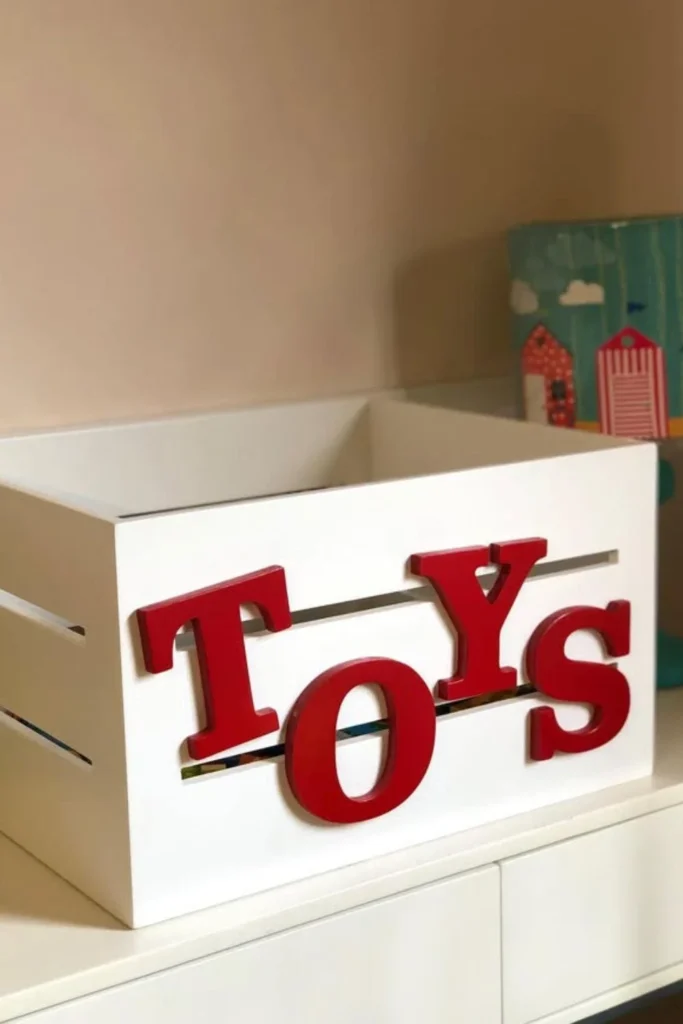 Labeled Toy Crate