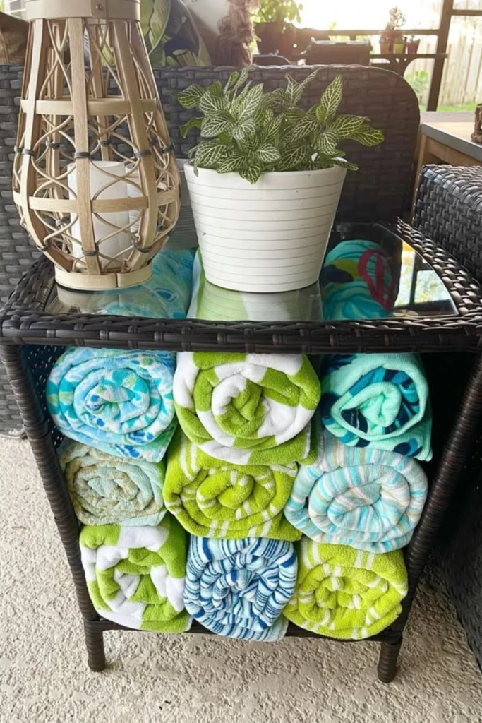 Wicker Towel Cubes