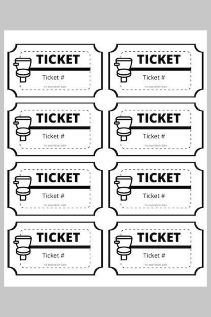 Potty Tickets