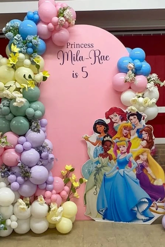 Floral Balloon Frame