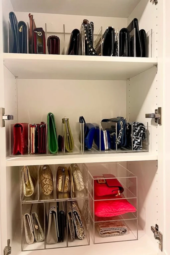 Acrylic Divider Purse Storage