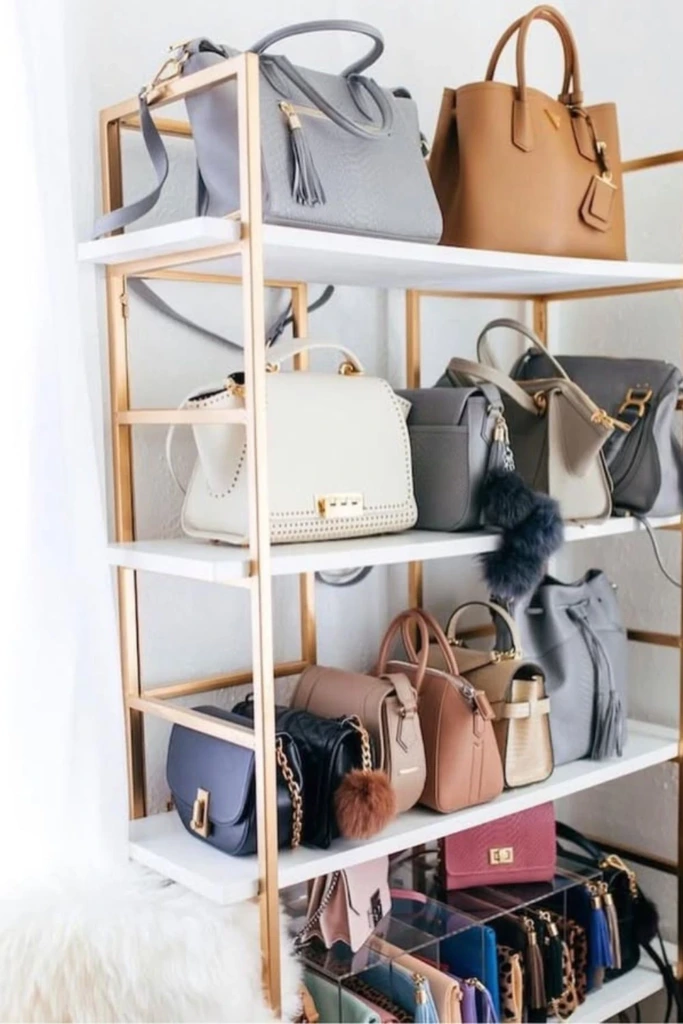 Gold Frame Shelving
