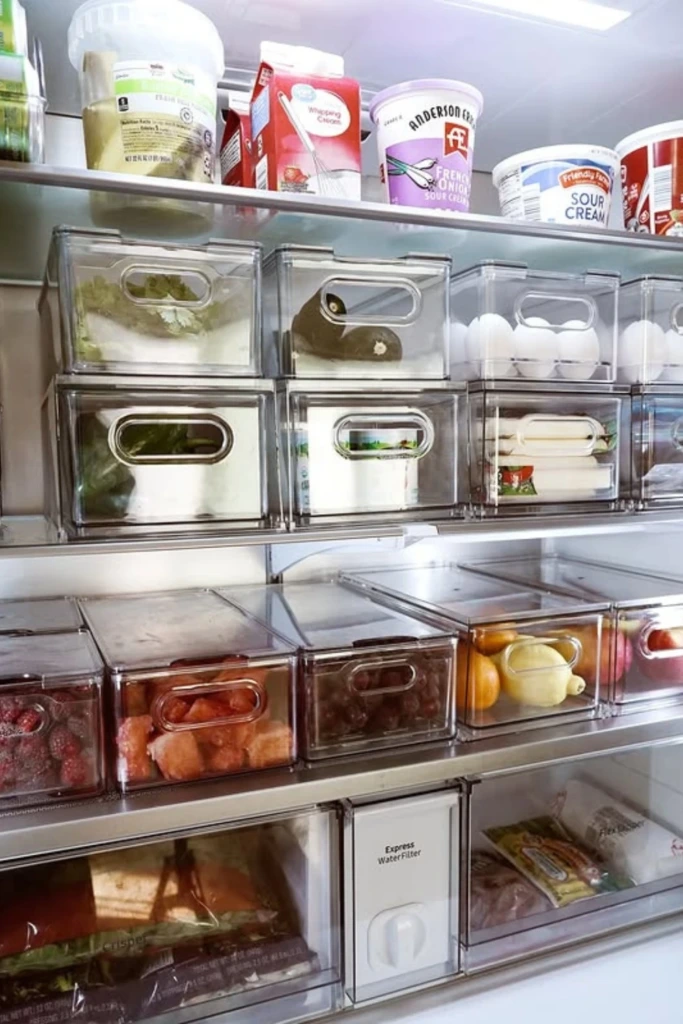 Store Produce in Pull-Out Bins