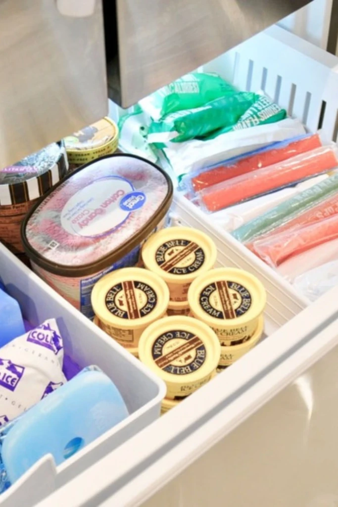 Organize Freezer Drawers by Category