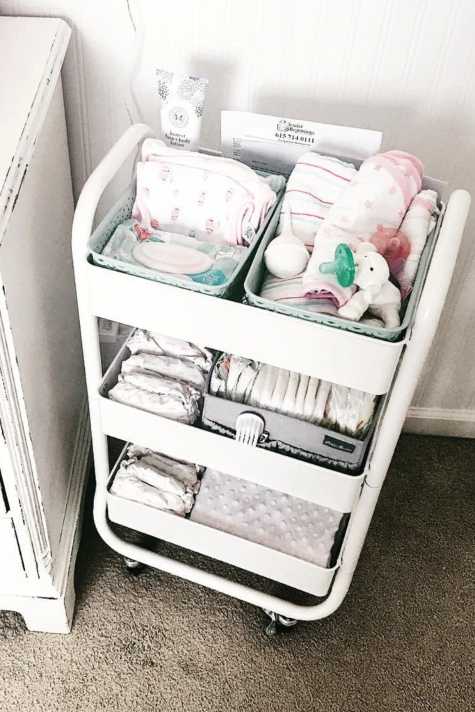 Nursery Essentials Cart