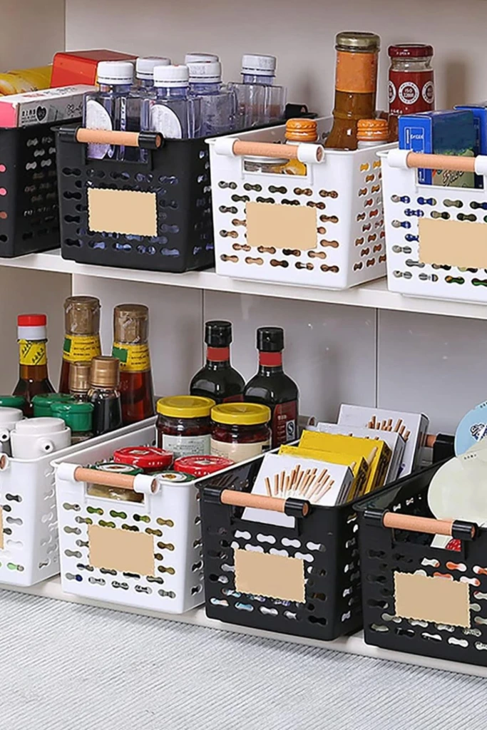 Labeled Storage Bins