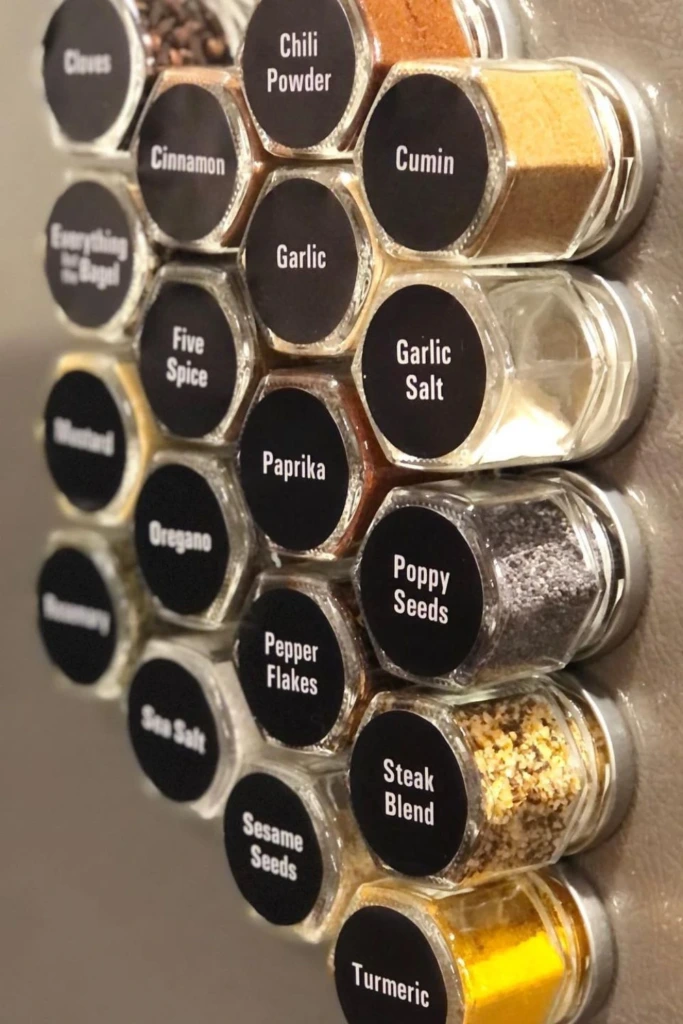 Magnetic Spice Jars