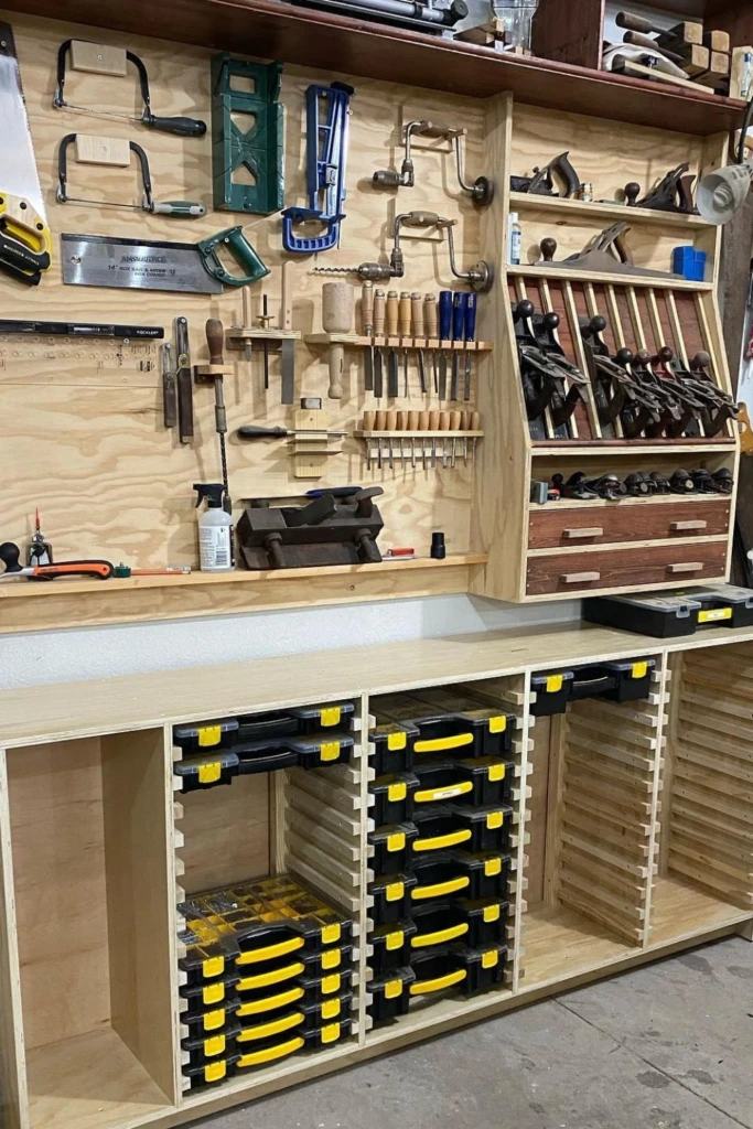 Wood Tool Rack