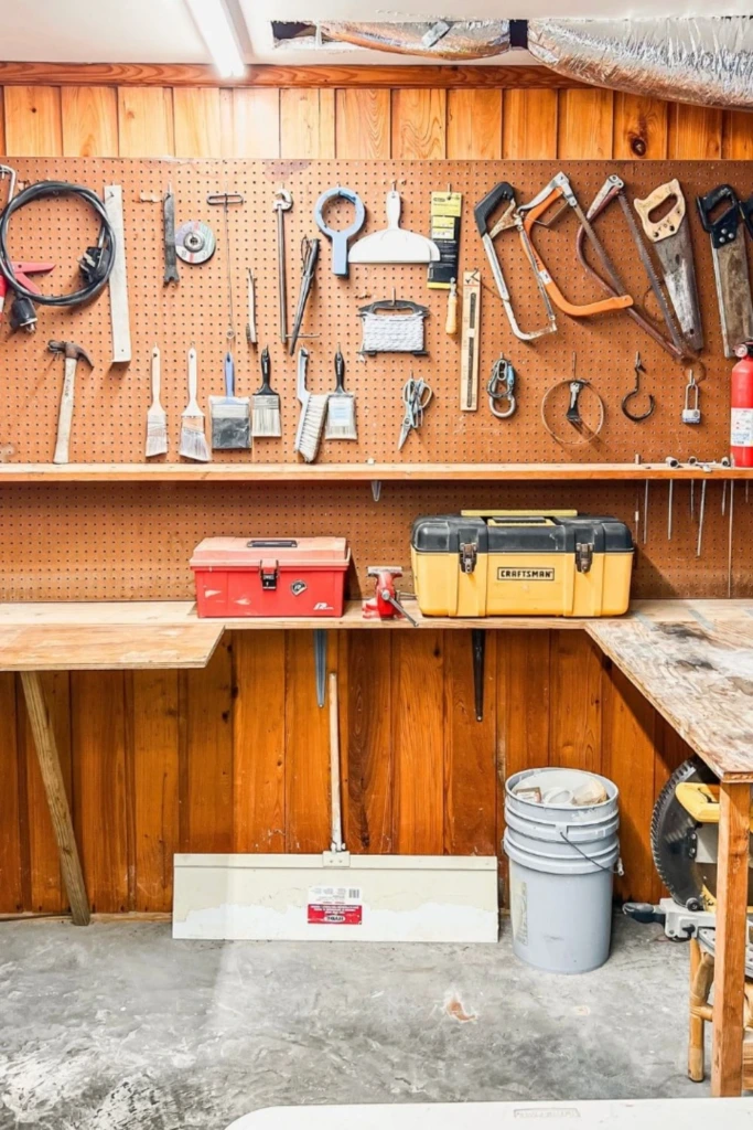 Pegboard Bench