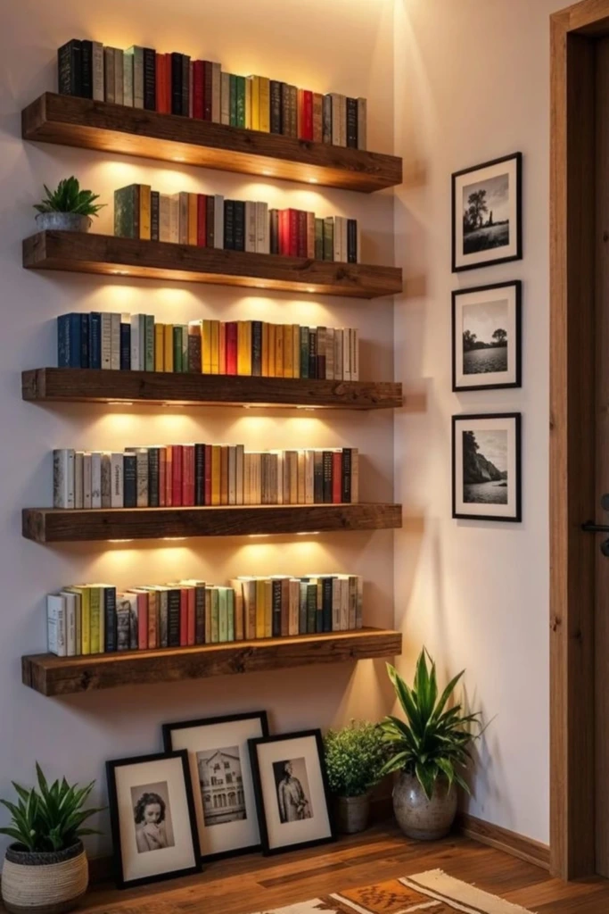 Lit Book Rows