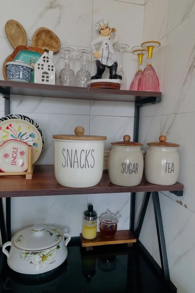 Tiered Shelves