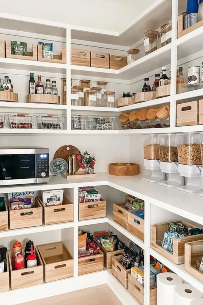 Full-System Pantry with Rotating and Sectioned Storage