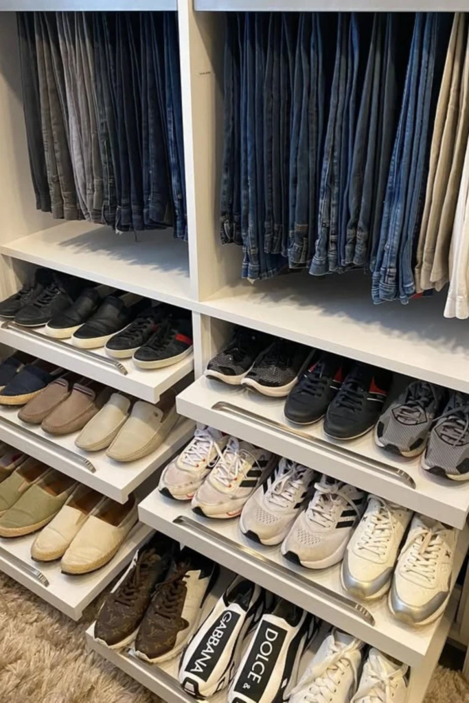 Pull-Out Shoe Wall
