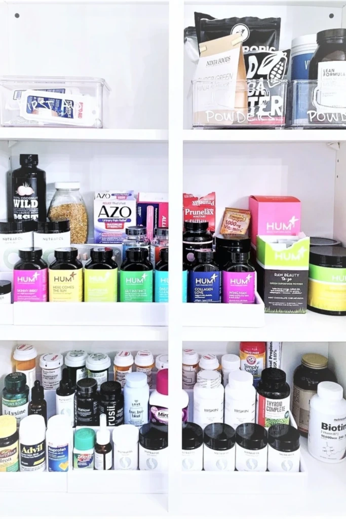 Line Up with Shelf Organizers