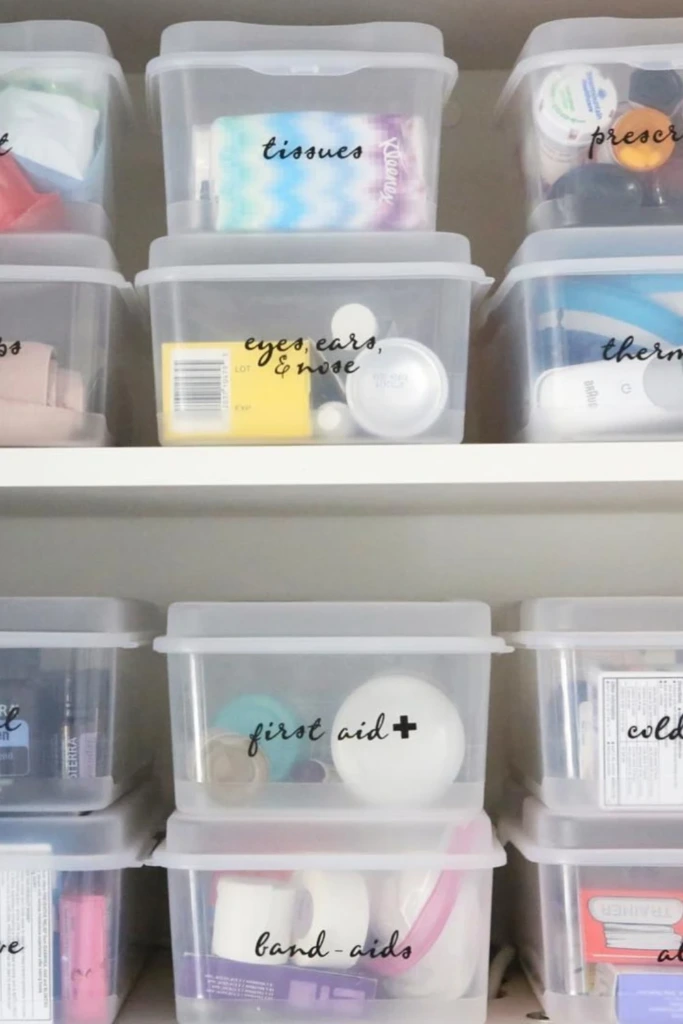 Keep Everything in Lidded Bins