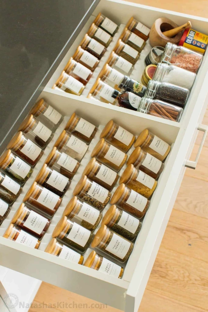 Double-Section Spice Drawer