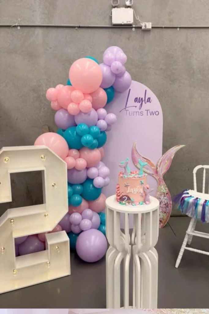 Mermaid-Inspired Birthday Corner