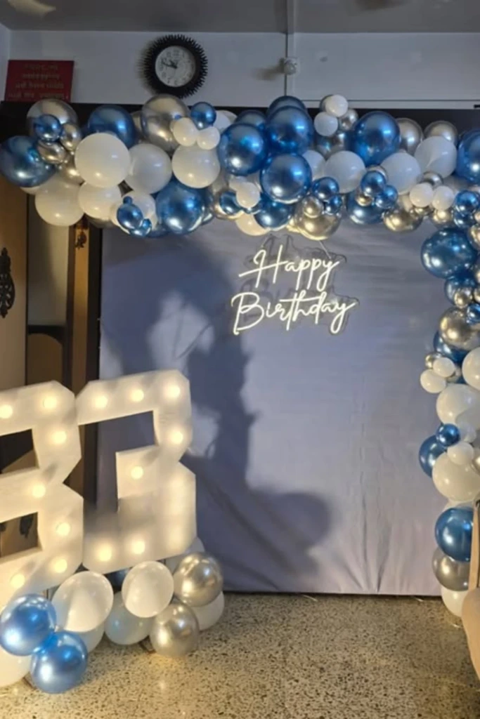 Blue Silver Corner