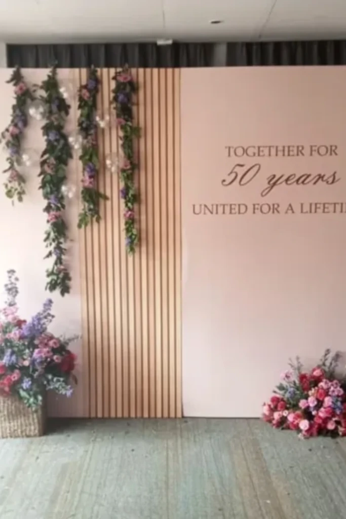 Floral Panel Backdrop