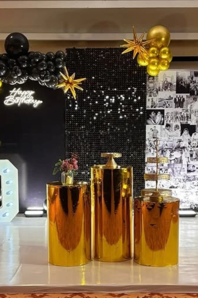 Black & Gold Glam Backdrop