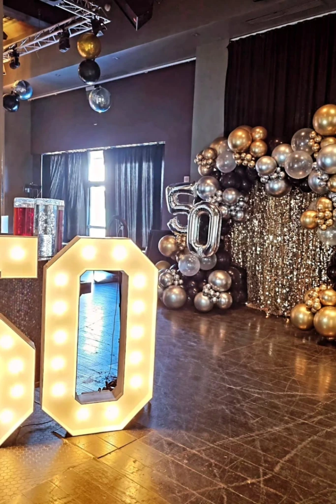Silver & Gold Glam Entrance