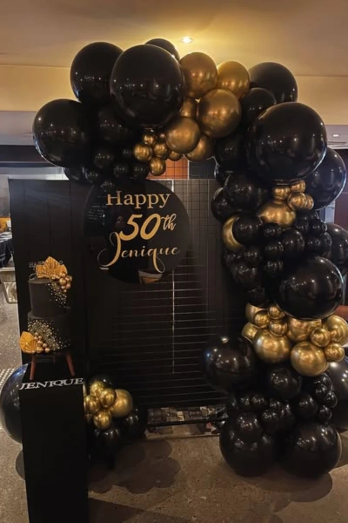 Black & Gold Arch Frame