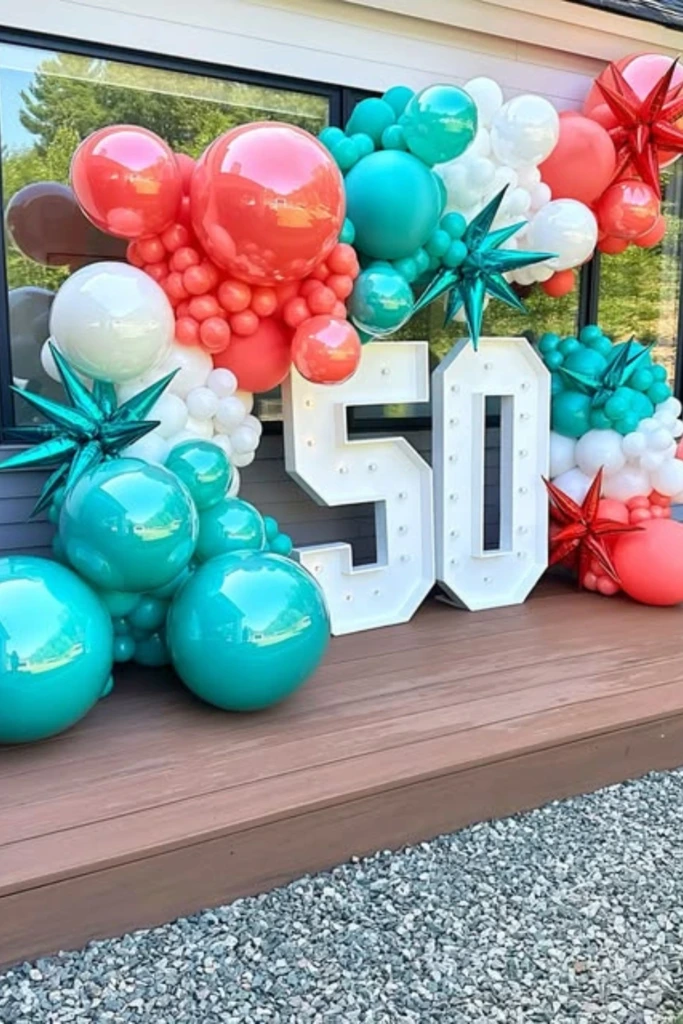 Tropical Balloon Display