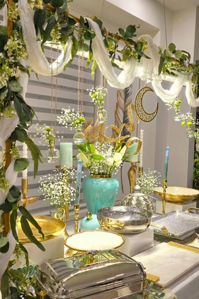 Elegant Green Buffet
