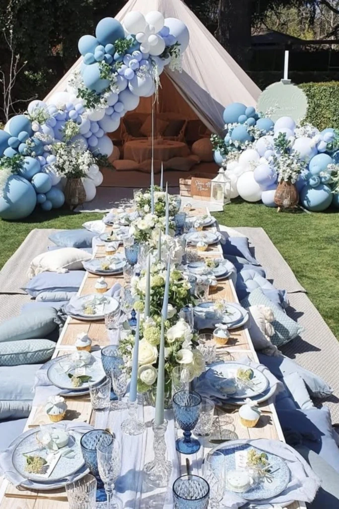 Boho Blue Lounge