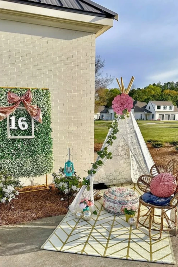 Boho Teepee Lounge Corner