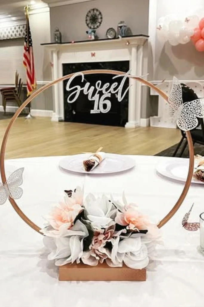Butterfly Hoop Centerpiece
