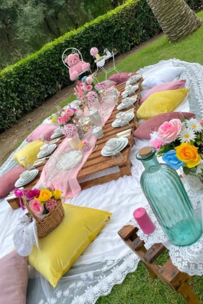 Pastel Garden Picnic Tea