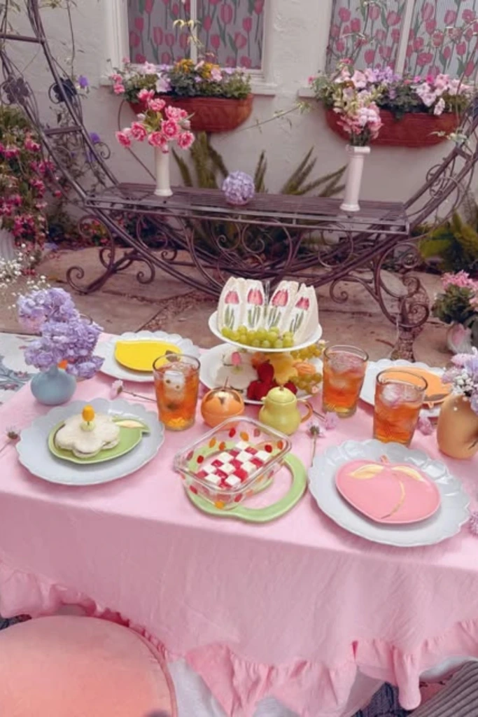 Spring Garden Tea Table