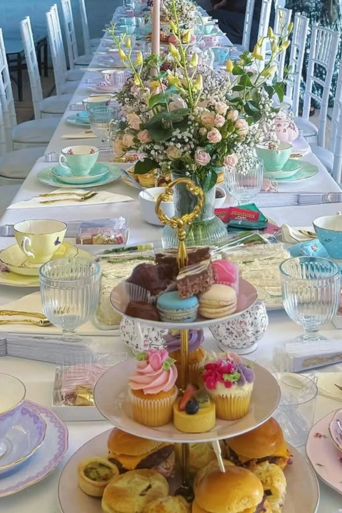 Elegant Long Tea Table