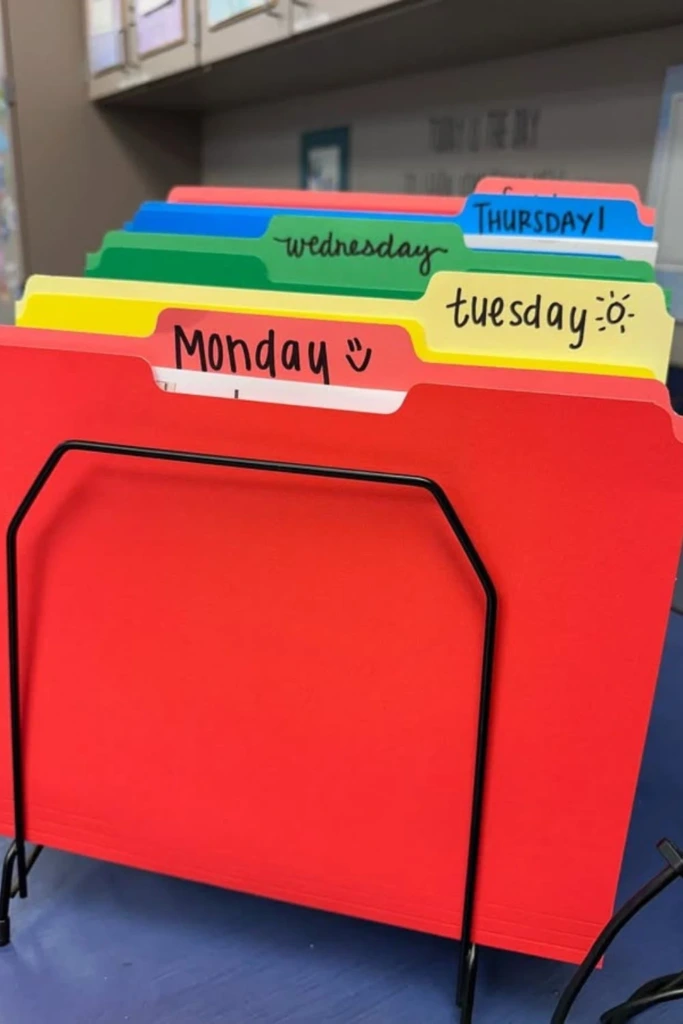 Weekly File Rack