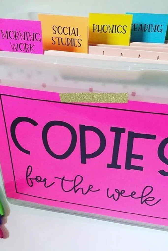 Weekly Copies Bin