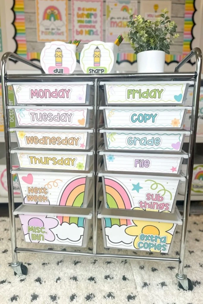 Rainbow Cart Drawers