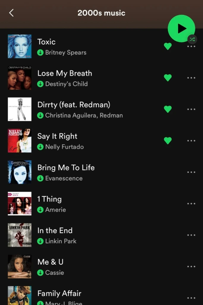 2. Make a 2000s Music Playlist