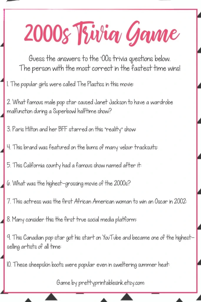6. Play 2000s Trivia