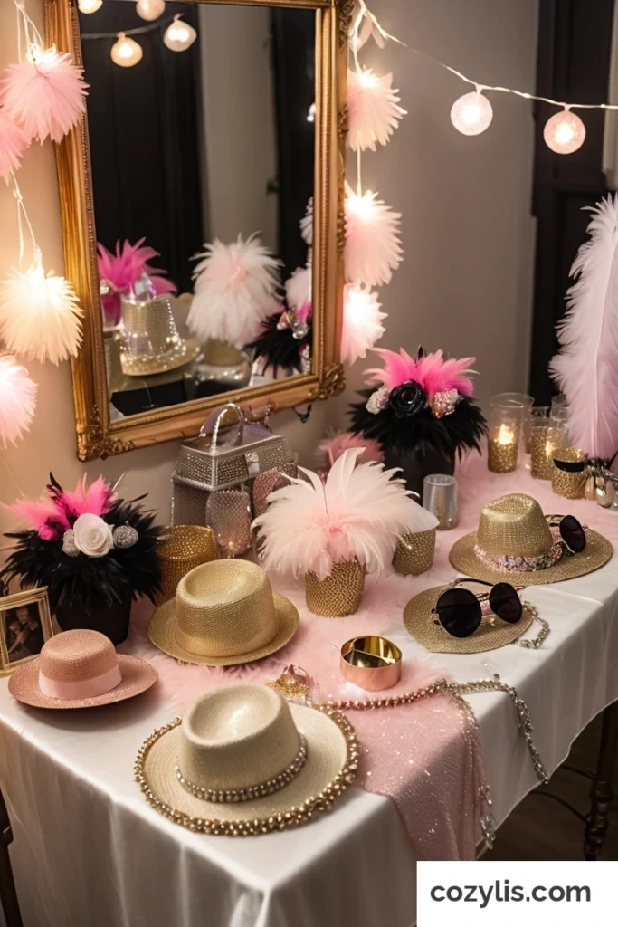 Set Up an Accessory Station - 2000 Theme Party Ideas