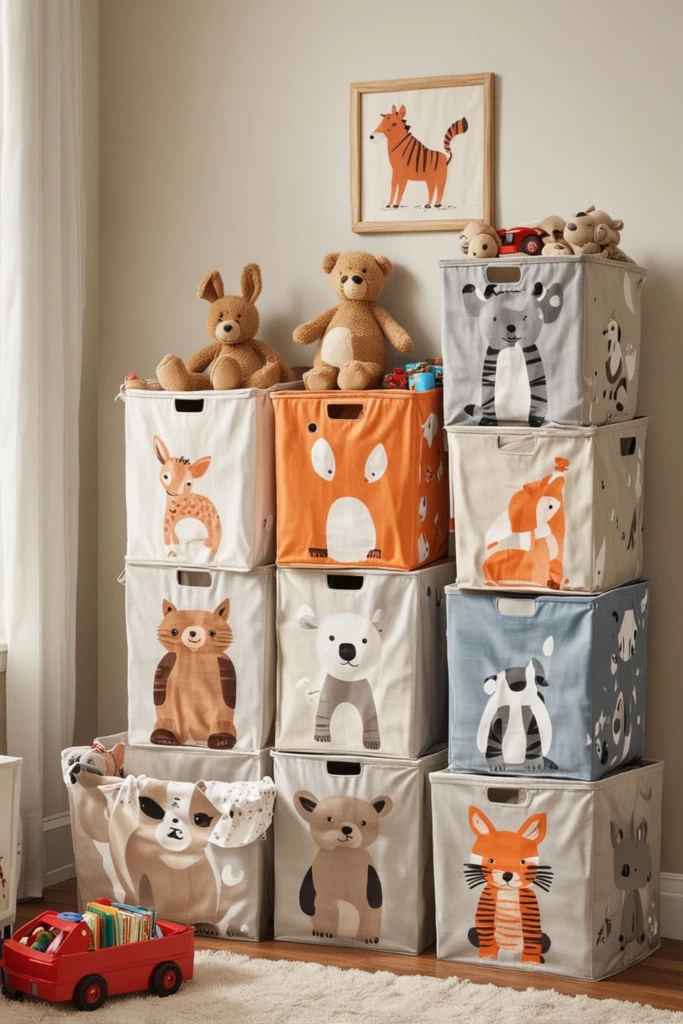 Cute Animal Bins