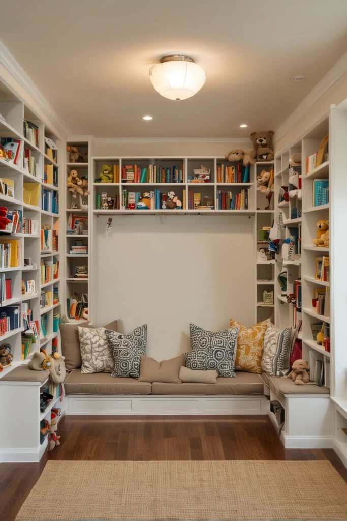 Reading Nook with Cubbies