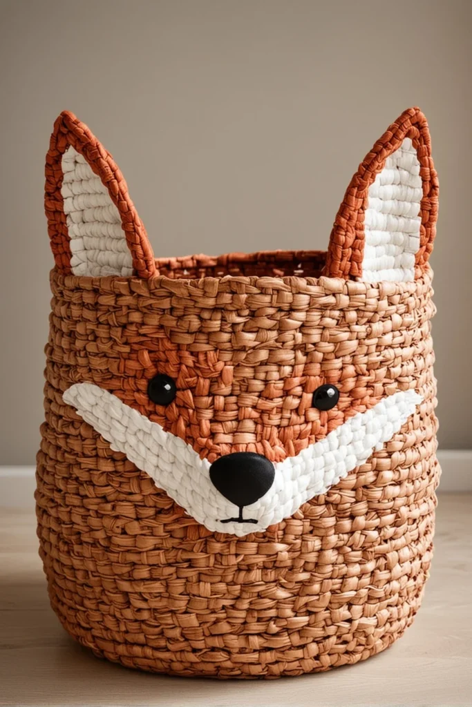 Woodland Fox Basket
