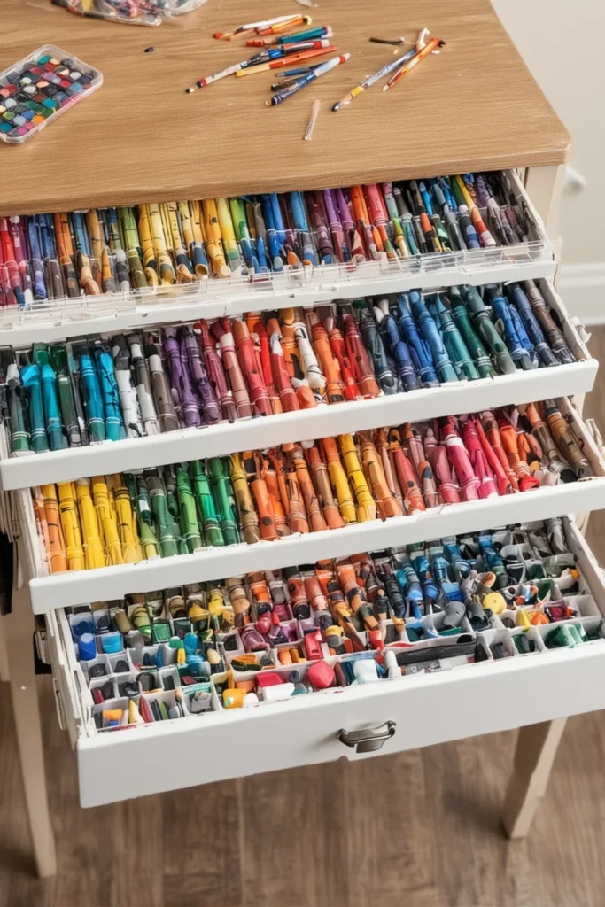 Kids’ Craft Storage Drawers